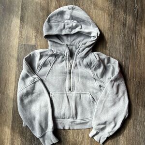 Lululemon light gray Cropped Hoodie